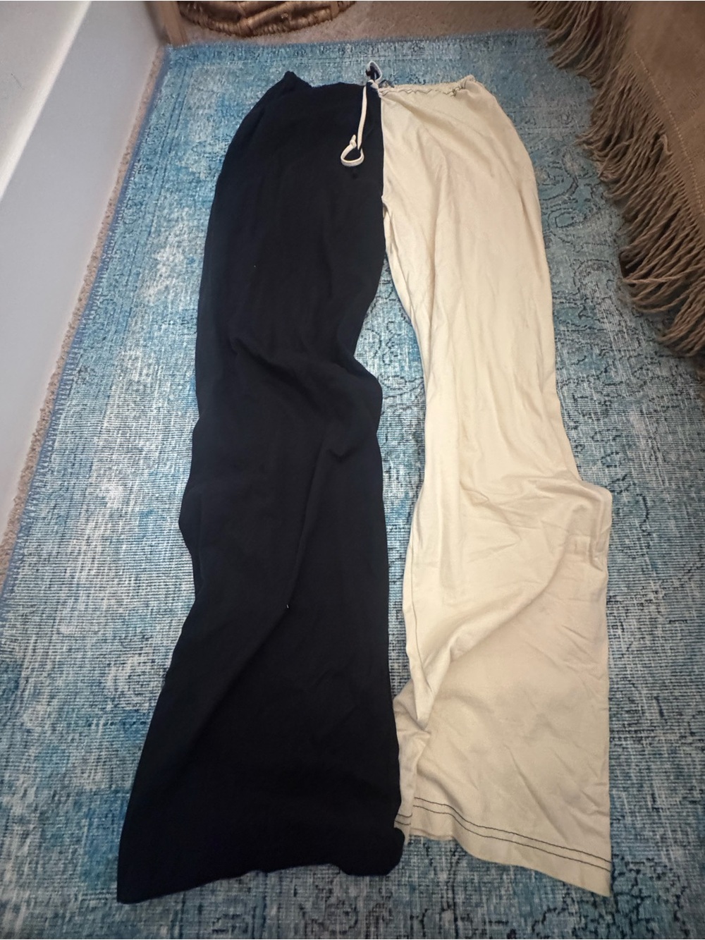 Zara Contrast Wide Leg Pants Limited Edition - Picture 5 of 6